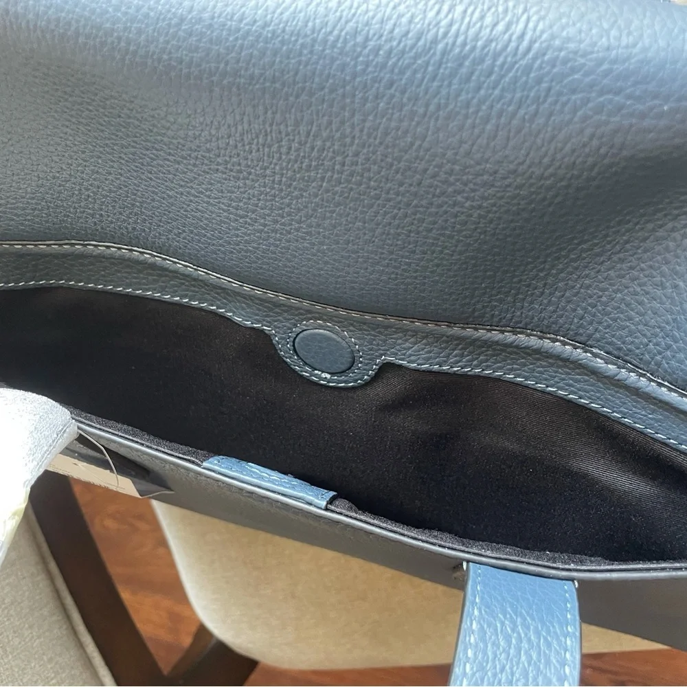 NWT！COACH SULLIVAN PORTFOLIO BRIEF (COACH C9875) GUNMETAL/DENIM fast shipping